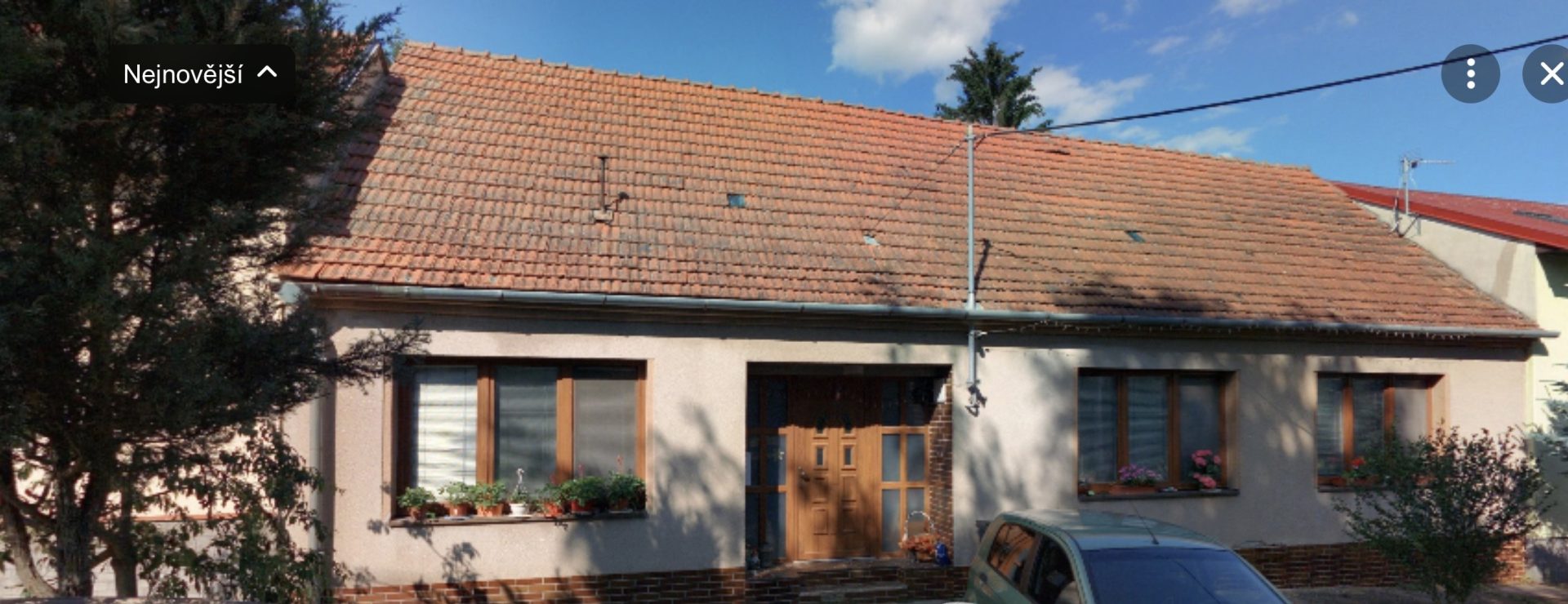 Rekonstrukce střechy a obytného podkroví – před rekonstrukcí