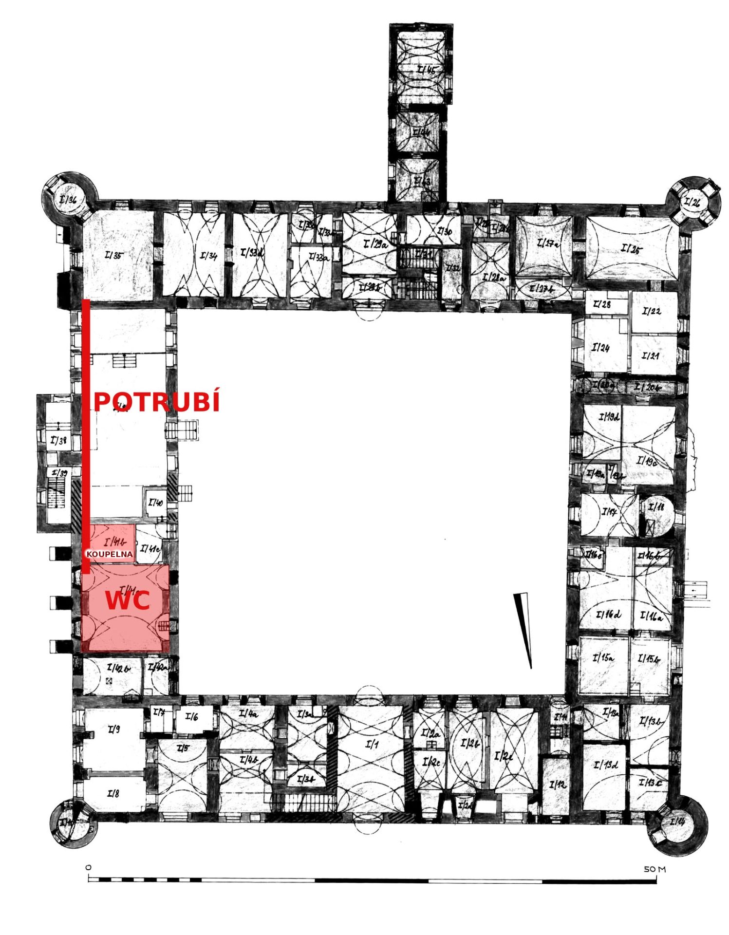 Pomoc Zámku Ptení – plán